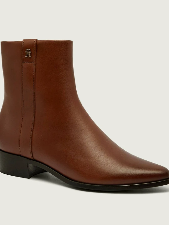 Zdjęcie produktu Tommy Hilfiger Skórzane botki brązowy