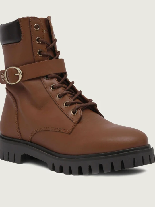 Zdjęcie produktu Tommy Hilfiger Skórzane botki brązowy