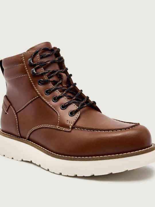 Zdjęcie produktu Tommy Hilfiger Skórzane buty wysokie AMERICAN brązowy
