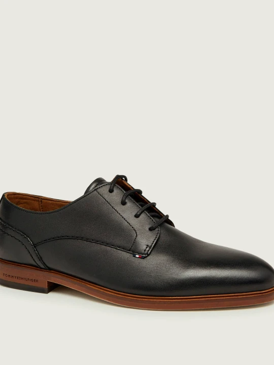 Zdjęcie produktu Tommy Hilfiger Skórzane derby czarny