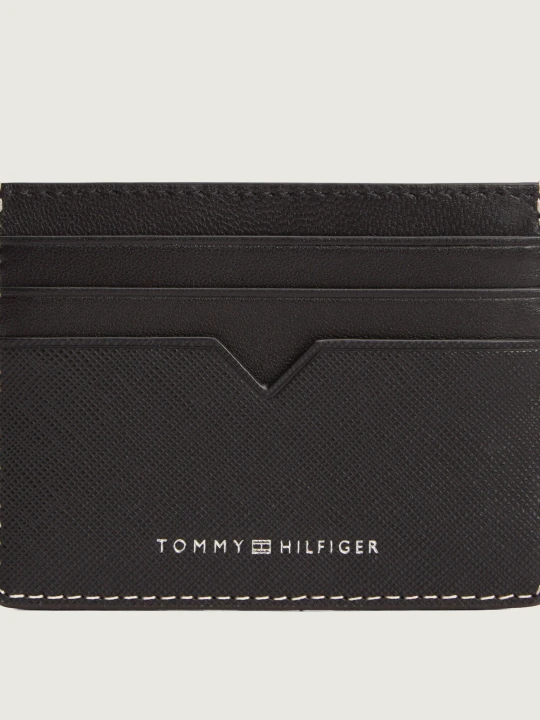 Zdjęcie produktu Tommy Hilfiger Skórzane etui na karty czarny