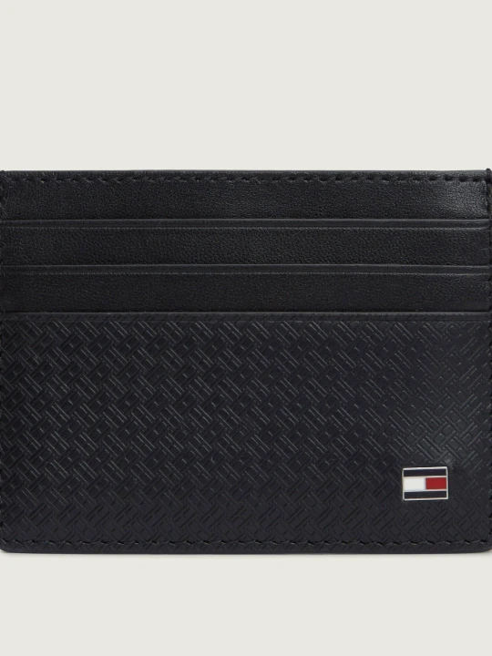 Zdjęcie produktu Tommy Hilfiger Skórzane etui na karty czarny
