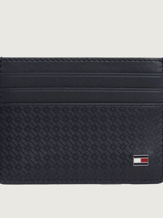 Zdjęcie produktu Tommy Hilfiger Skórzane etui na karty granatowy