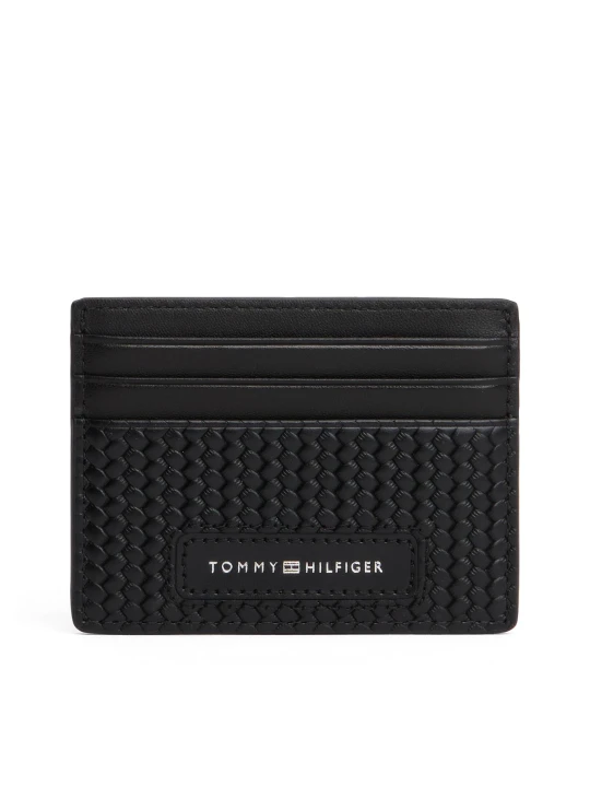 Zdjęcie produktu Tommy Hilfiger Skórzane etui na karty czarny