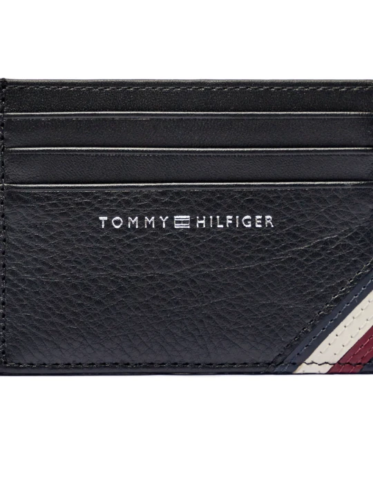 Zdjęcie produktu Tommy Hilfiger Skórzane etui na karty czarny