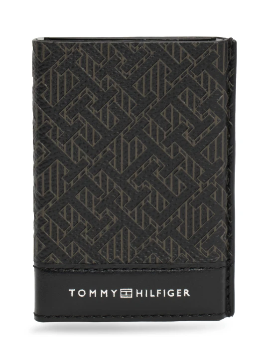 Zdjęcie produktu Tommy Hilfiger Skórzane etui na karty czarny