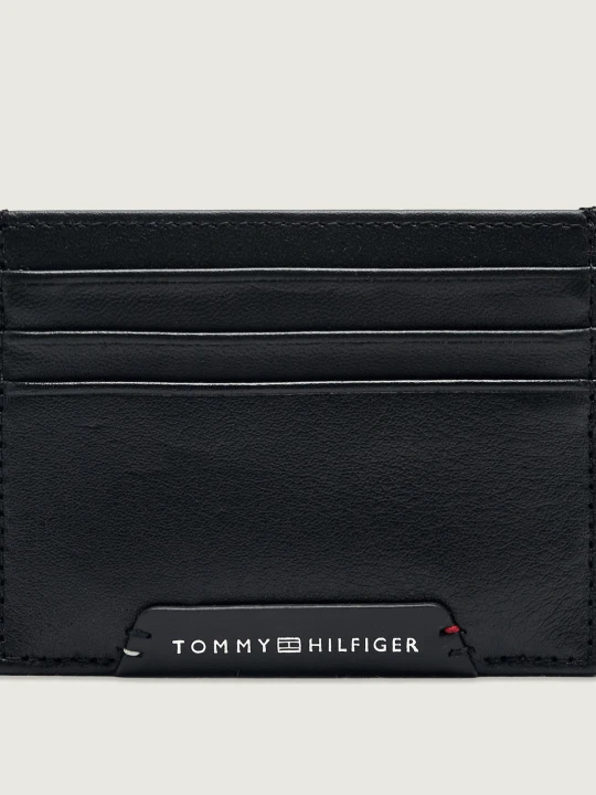 Zdjęcie produktu Tommy Hilfiger Skórzane etui na karty Corp czarny