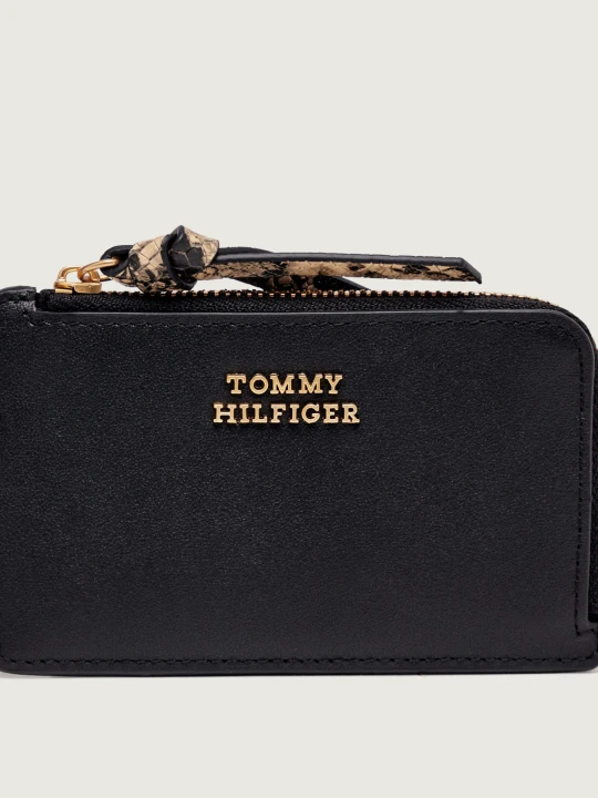 Zdjęcie produktu Tommy Hilfiger Skórzane etui na karty czarny