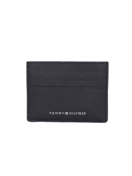 Zdjęcie produktu Tommy Hilfiger Skórzane etui na karty TH STRUC CC HOLDER granatowy