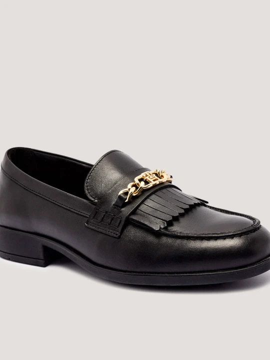 Zdjęcie produktu Tommy Hilfiger Skórzane loafersy czarny