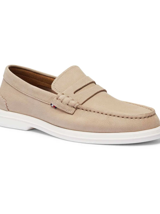 Zdjęcie produktu Tommy Hilfiger Skórzane loafersy beżowy