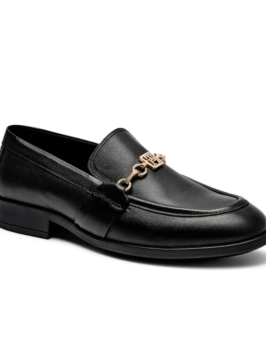 Zdjęcie produktu Tommy Hilfiger Skórzane loafersy czarny