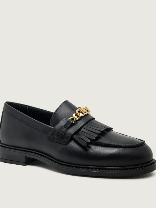 Zdjęcie produktu Tommy Hilfiger Skórzane loafersy czarny