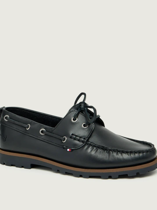 Zdjęcie produktu Tommy Hilfiger Skórzane mokasyny czarny