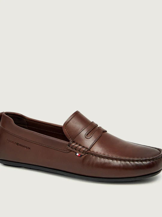 Zdjęcie produktu Tommy Hilfiger Skórzane mokasyny DRIVER brązowy