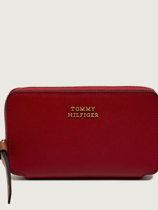 Zdjęcie produktu Tommy Hilfiger Skórzane portfel czerwony