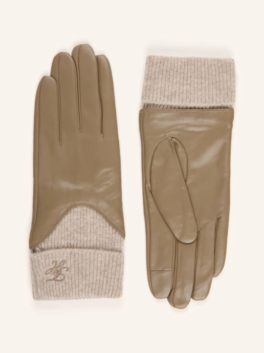 Zdjęcie produktu Tommy Hilfiger Skórzane Rękawiczki beige