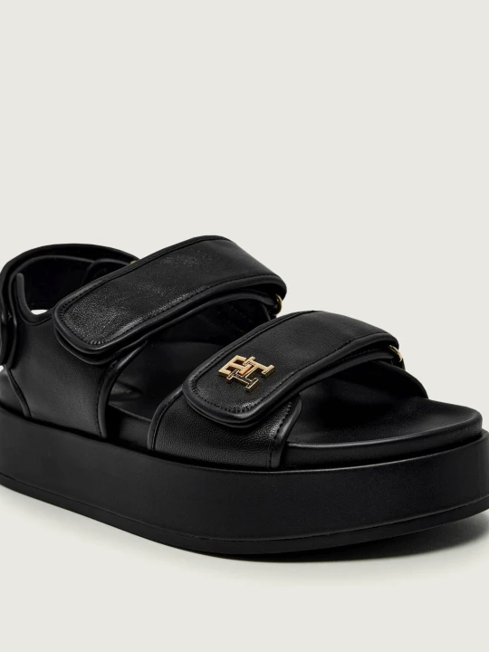 Zdjęcie produktu Tommy Hilfiger Skórzane sandały czarny