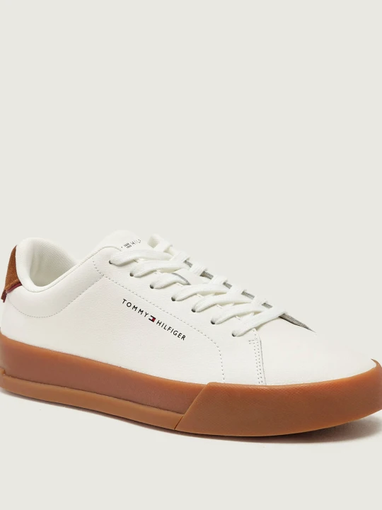 Zdjęcie produktu Tommy Hilfiger Skórzane sneakersy biały