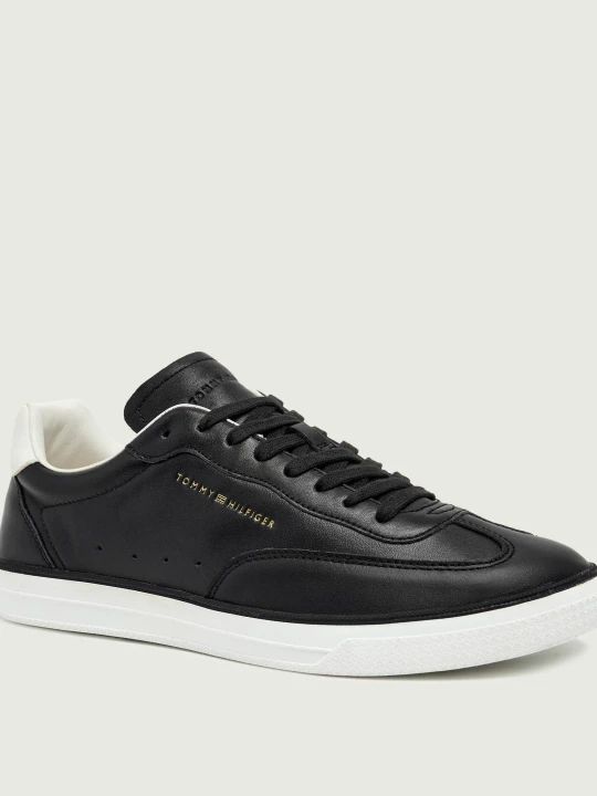Zdjęcie produktu Tommy Hilfiger Skórzane sneakersy czarny