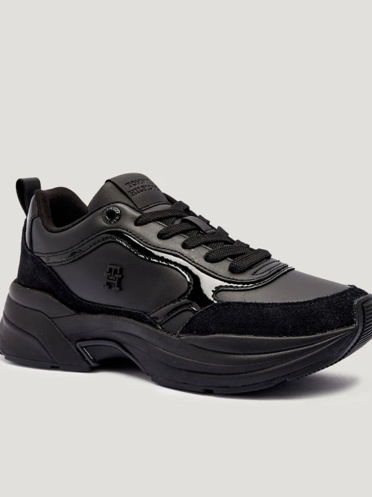 Zdjęcie produktu Tommy Hilfiger Skórzane sneakersy czarny