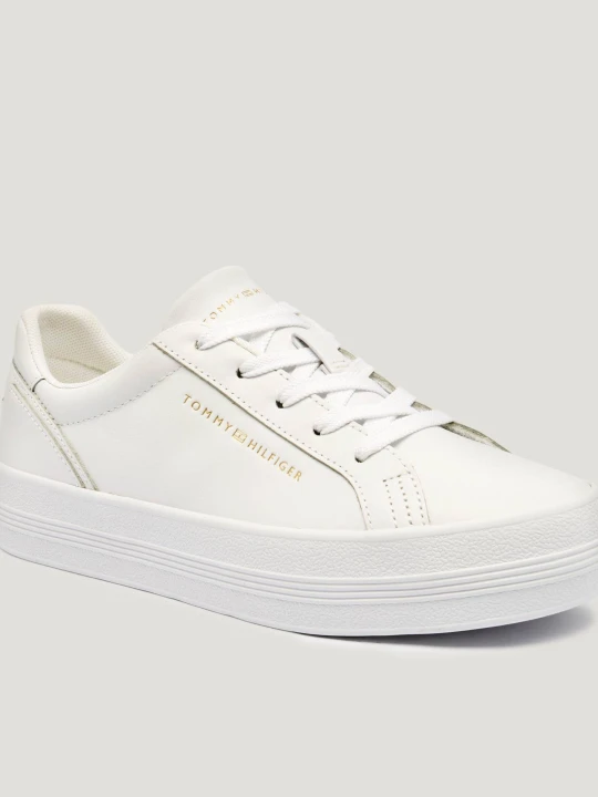 Zdjęcie produktu Tommy Hilfiger Skórzane sneakersy biały
