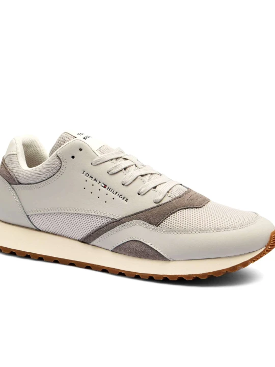 Zdjęcie produktu Tommy Hilfiger Skórzane sneakersy szary