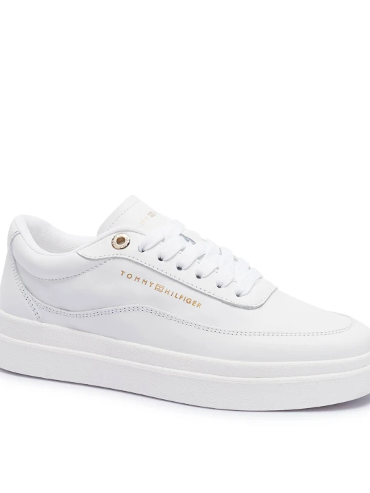 Zdjęcie produktu Tommy Hilfiger Skórzane sneakersy biały