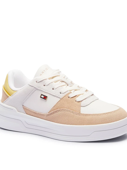 Zdjęcie produktu Tommy Hilfiger Sneakersy | zamsz biały