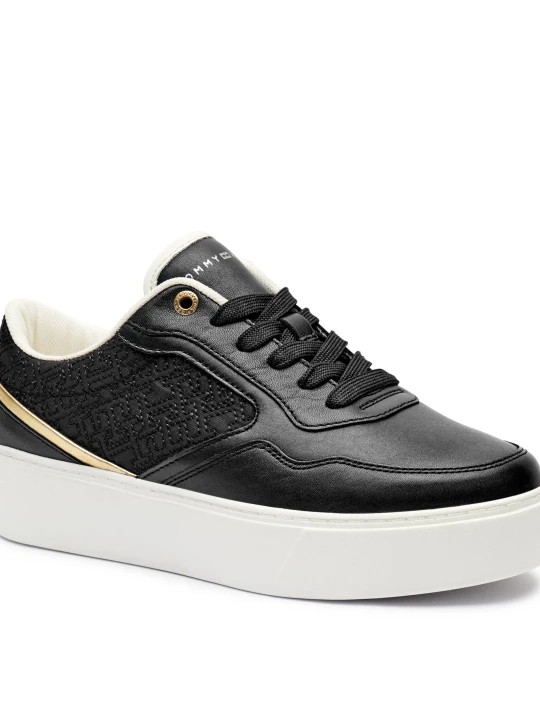 Zdjęcie produktu Tommy Hilfiger Skórzane sneakersy czarny