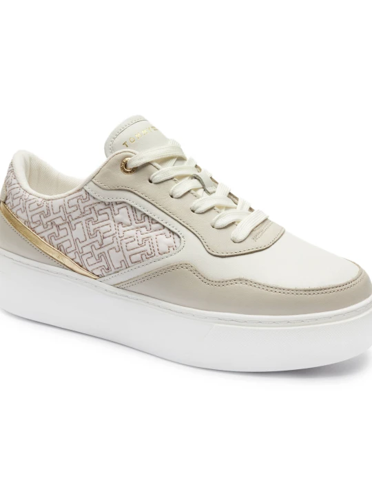 Zdjęcie produktu Tommy Hilfiger Skórzane sneakersy beżowy