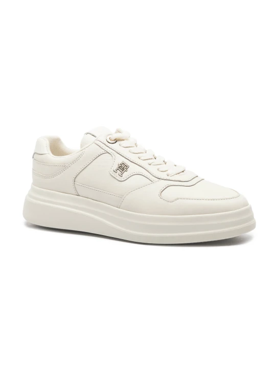 Zdjęcie produktu Tommy Hilfiger Skórzane sneakersy ecru