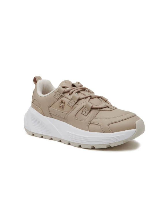 Zdjęcie produktu Tommy Hilfiger Skórzane sneakersy brązowy