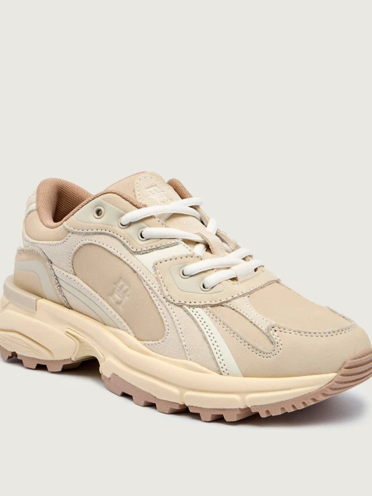 Zdjęcie produktu Tommy Hilfiger Skórzane sneakersy beżowy