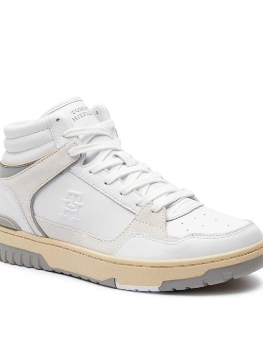Zdjęcie produktu Tommy Hilfiger Skórzane sneakersy BASKET biały