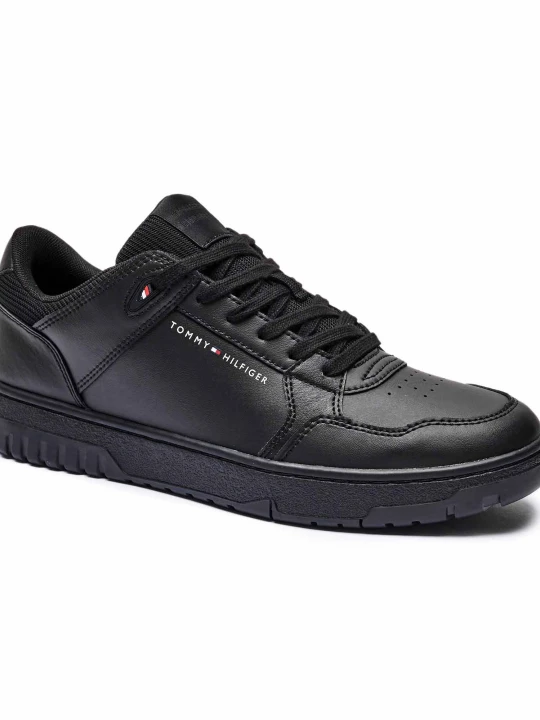 Zdjęcie produktu Tommy Hilfiger Skórzane sneakersy BASKET CORE LITE czarny