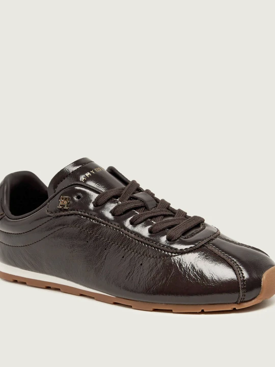 Zdjęcie produktu Tommy Hilfiger Skórzane sneakersy BELLA brązowy