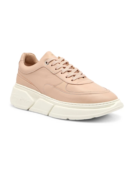 Zdjęcie produktu Tommy Hilfiger Skórzane sneakersy Chunky brzoskwiniowy