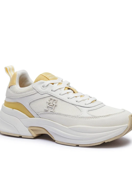 Zdjęcie produktu Tommy Hilfiger Skórzane sneakersy CHUNKY RUNNER ecru