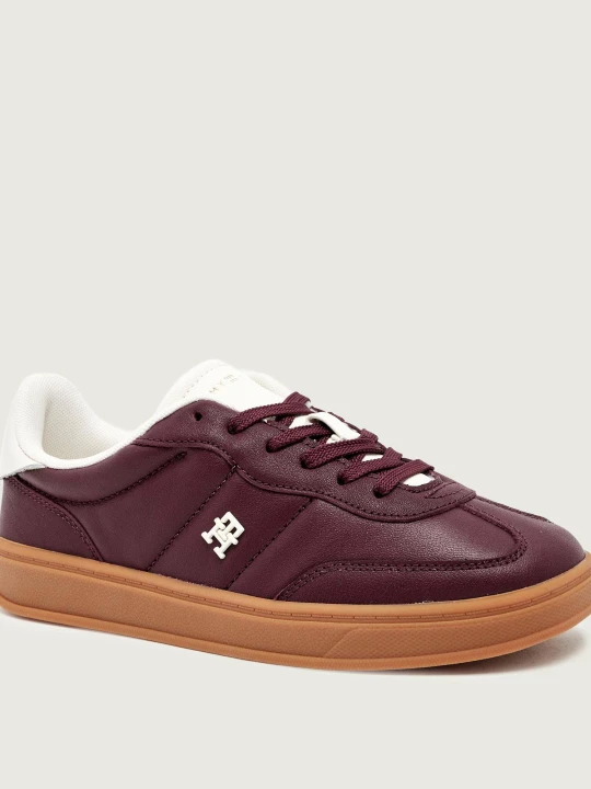 Zdjęcie produktu Tommy Hilfiger Skórzane sneakersy HERITAGE bordowy