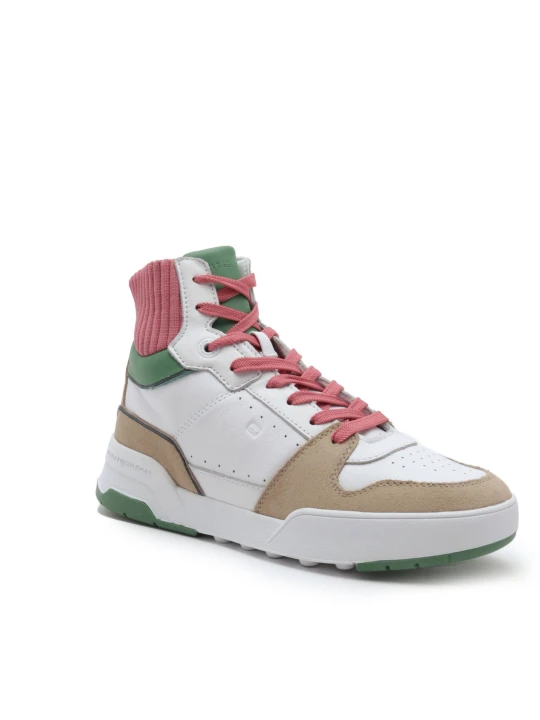 Zdjęcie produktu Tommy Hilfiger Skórzane sneakersy HIGH CUT SEASONAL biały
