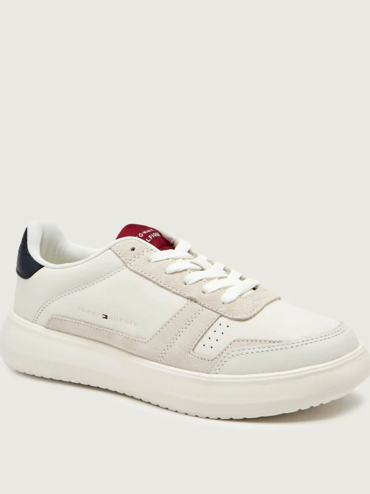 Zdjęcie produktu Tommy Hilfiger Skórzane sneakersy MODERN LIGHTCUP | zamsz ecru