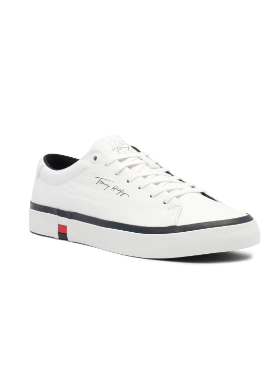 Zdjęcie produktu Tommy Hilfiger Skórzane sneakersy MODERN VULC CORPORATE biały