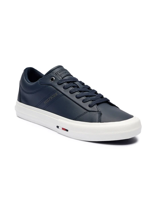 Zdjęcie produktu Tommy Hilfiger Skórzane sneakersy VULC granatowy