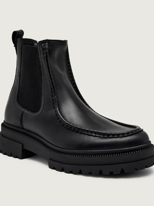 Zdjęcie produktu Tommy Hilfiger Skórzane sztyblety CHUNKY czarny