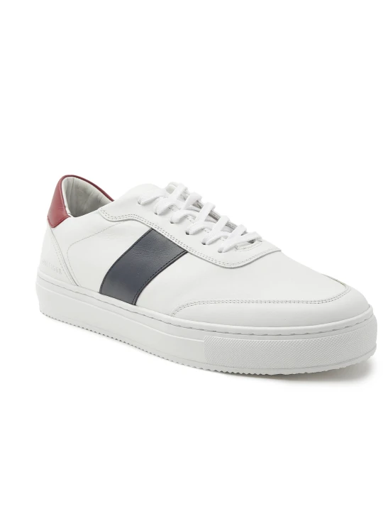 Zdjęcie produktu Tommy Hilfiger Skórzane trampki CUPSOLE STRIPE biały