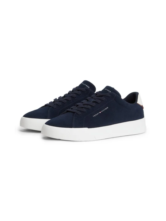 Zdjęcie produktu Tommy Hilfiger skórzane trampki Mężczyźni skóra niebieski