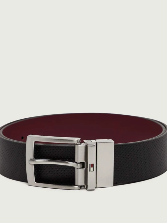 Zdjęcie produktu Tommy Hilfiger Skórzany dwustronny pasek Adan czarny