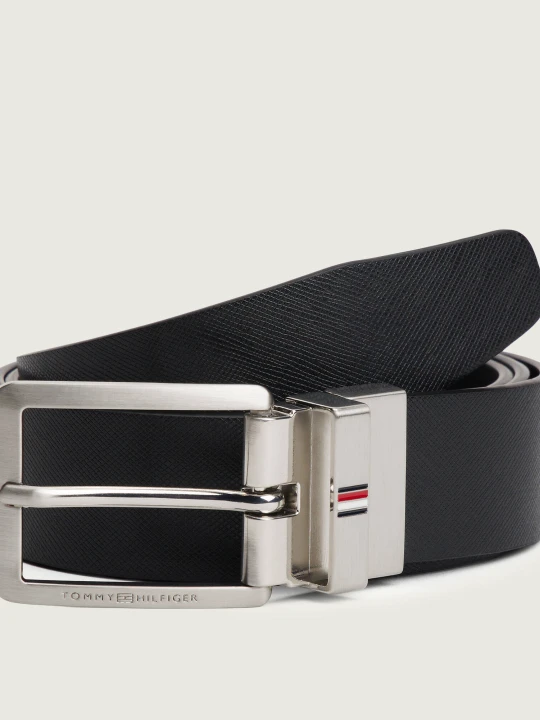 Zdjęcie produktu Tommy Hilfiger Skórzany dwustronny pasek BUSINESS czarny