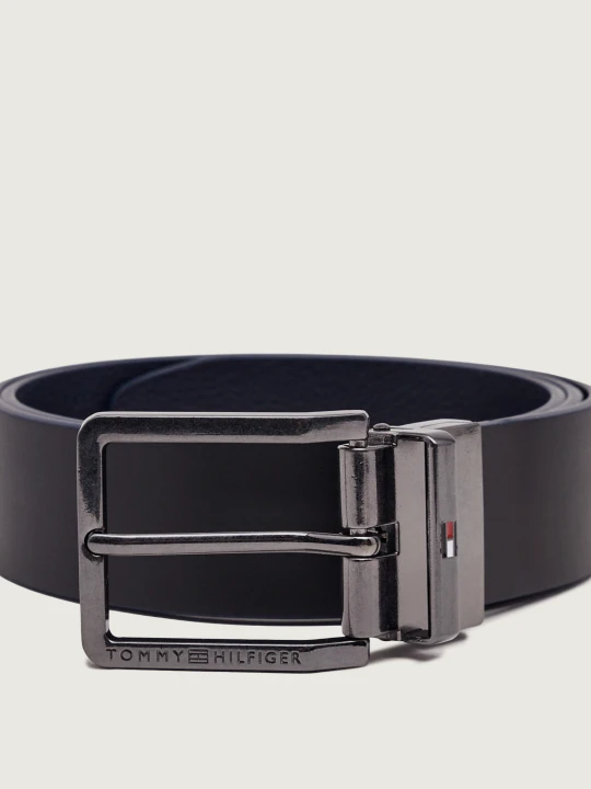 Zdjęcie produktu Tommy Hilfiger Skórzany dwustronny pasek Oliver czarny